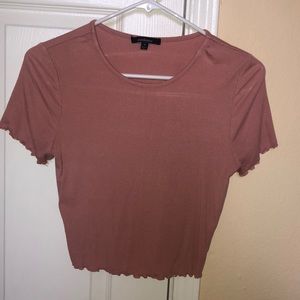 Pink Cropped Tee